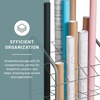 image:imageSafco Tubular Steel Wire Roll File Cart Document and Blueprint Holder 20 Compartment Rolling Organizer Cart for Architectural Drawings Construction Plans and Map Storage20 Compartment