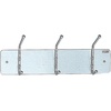 image:imageSafco Wall Mount Coat Rack 6Hooks for Hanging Coats Purses Bags Umbrellas for Hallways and Entryways Black and Satin Aluminum3 Hook
