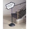 image:imageSafco Write Way Dry Erase Board Rectangle Sign Rectangular DualSided and Magnetic for Indoor and Outdoor Use 65in Height BlackArrow