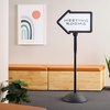 image:imageSafco Write Way Dry Erase Board Rectangle Sign Rectangular DualSided and Magnetic for Indoor and Outdoor Use 65in Height BlackArrow