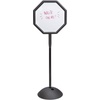 image:imageSafco Write Way Dry Erase Board Rectangle Sign Rectangular DualSided and Magnetic for Indoor and Outdoor Use 65in Height BlackOctagon