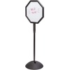image:imageSafco Write Way Dry Erase Board Rectangle Sign Rectangular DualSided and Magnetic for Indoor and Outdoor Use 65in Height BlackOctagon