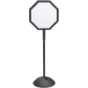 image:imageSafco Write Way Dry Erase Board Rectangle Sign Rectangular DualSided and Magnetic for Indoor and Outdoor Use 65in Height BlackOctagon