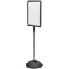 image:imageSafco Write Way Dry Erase Board Rectangle Sign Rectangular DualSided and Magnetic for Indoor and Outdoor Use 65in Height BlackRectangle
