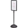 image:imageSafco Write Way Dry Erase Board Rectangle Sign Rectangular DualSided and Magnetic for Indoor and Outdoor Use 65in Height BlackRectangle