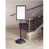 image:imageSafco Write Way Dry Erase Board Rectangle Sign Rectangular DualSided and Magnetic for Indoor and Outdoor Use 65in Height BlackRectangle