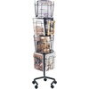 image:imageSafco 4325BL Industrial Steel Rotary Magazine amp File Rack  92 Pocket Black  360 Rotational Steel Base 5 lbs Capacity Per PockeWire Magazine