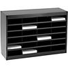 image:imageSafco EZ Stor Literature Organizer 24 Compartments Office and Classroom Commercial Grade Steel Mailbox Mail Sorter Heavy Duty Construction Black