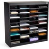 image:imageSafco EZ Stor Literature Organizer 36 Compartments Office and Classroom Commercial Grade Steel Mailbox Mail Sorter Heavy Duty Construction Black