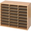 image:imageSafco Literature Organizer 24 Compartments Office and Classroom Mailbox with Adjustable Shelves Wood Paper and Mail Sorter Medium Oak24 Compartment