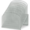 image:imageSafco Onyx Desk Organizer 8 Tiered Vertical Compartments Office and Classroom Mailbox  Paper and Mail Sorter Steel Mesh BlackSilver