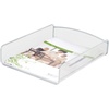image:imageSafco Onyx Mesh Single Tray Desktop Organizer  Heavy Duty Steel  Powder Coat Finish  1175 x 925 x 25  Office Supplies Organizer  Letter Trays amp Stacking Supports  BlackSilver