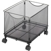 image:imageSafco Onyx Rolling Cart Desktop Tub File Fits LetterSize Hanging Folders Collapsible Desk Organizer Durable Steel Mesh Construction Black
