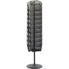 image:imageSafco Onyx Rotating Mesh Magazine Holder Display Rack with 30 Pockets Brochure Organizer CommercialGrade Steel Construction Black