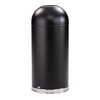 image:imageSafco Open Top Dome Trash Can 15 Gallon Stainless Steel Garbage Can for Indoor Use Hands Free BlackBlack