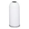 image:imageSafco Open Top Dome Trash Can 15 Gallon Stainless Steel Garbage Can for Indoor Use Hands Free BlackWhite