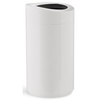 image:imageSafco Open Top Trash Can 30 Gallon Stainless Steel Modern Garbage Can for Indoor Use White14 Gallon