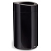 image:imageSafco Open Top Trash Can 30 Gallon Stainless Steel Modern Garbage Can for Indoor Use WhiteBlack