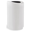 image:imageSafco Open Top Trash Can 30 Gallon Stainless Steel Modern Garbage Can for Indoor Use WhiteWhite