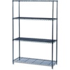 image:imageSafco Products Industrial Wire Shelving Starter Unit 48 W x 18 D x 72 H AddOn Unit and Extra Shelf Pack Sold Separately Metallic GrayBlack