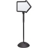 image:imageSafco Write Way Dry Erase Board Rectangle Sign Rectangular DualSided and Magnetic for Indoor and Outdoor Use 65in Height BlackArrow