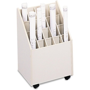 image:imageSafco 3082 Mobile Roll File 20 Compartment Putty