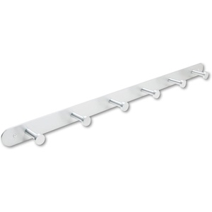 image:imageSafco 4202 Nail Head Coat Hook 6 Hook Silver6 Hook