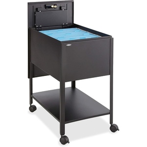 image:imageSafco Extra Deep 1 Drawer Legal Mobile Metal Tub File with Lock in Black