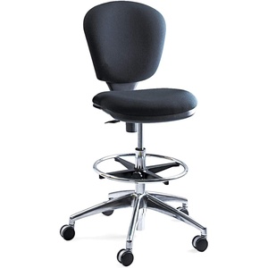 image:imageSafco Metro Ergonomic Office Chair ExtendedHeight Adjustable with Swivel Base Padded Black