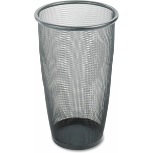image:imageSafco Onyx Large Capacity 9 Gallon Trash Can Round Powder Coated Mesh Wastebasket for Home amp Office