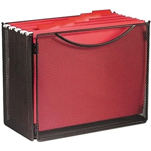 image:imageSafco Onyx Mesh LetterSize File Cube 2170BL Black Black Powder Coat Finish Durable Steel Mesh ConstructionBlack