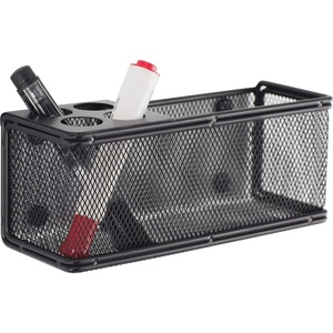 image:imageSafco Onyx Mesh Marker Organizer Basket  Steel Mesh with Durable Powder Coat Finish  8W x 325D x 3H  Magnetic Back  Includes Wall Mounting Hardware  Perfect for Office amp Classrooms