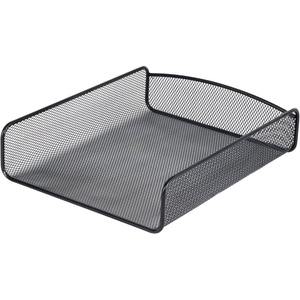 image:imageSafco Onyx Mesh Single Tray Desktop Organizer  Heavy Duty Steel  Powder Coat Finish  1175 x 925 x 25  Office Supplies Organizer  Letter Trays amp Stacking Supports  BlackBlack