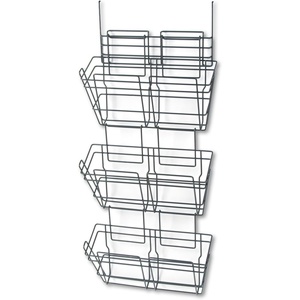 image:imageSafco Products 4158CH PanelMate DryErase Markerboard Qty 1 CharcoalTriple File Basket