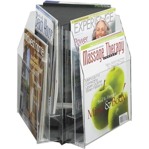 image:imageSafco Products 5698CL Reveal Table Top Literature Display 6 Magazine Clear