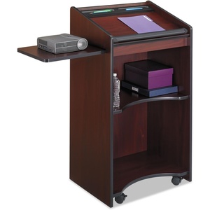 image:imageSafco Products 8918MH Executive Mobile Lectern MahoganyMahogany