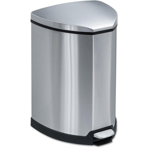 image:imageSafco Products Stainless StepOn Trash Can 4Gallon Stainless Steel4gallon