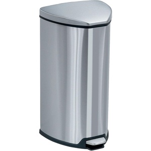 image:imageSafco Products Stainless StepOn Trash Can 4Gallon Stainless Steel7gallon