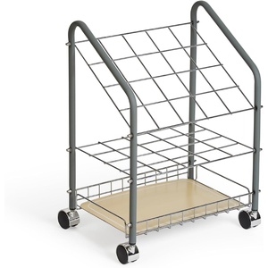 image:imageSafco Tubular Steel Wire Roll File Cart Document and Blueprint Holder 20 Compartment Rolling Organizer Cart for Architectural Drawings Construction Plans and Map Storage20 Compartment