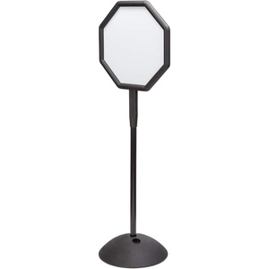 image:imageSafco Write Way Dry Erase Board Rectangle Sign Rectangular DualSided and Magnetic for Indoor and Outdoor Use 65in Height BlackOctagon