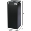 image:imageSafco 2983BL Public Square Recycling Receptacle Base 37Gallon Top Sold Separately Black