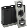 image:imageSafco Trash Can Recycle Bin Combo 28 Gallon Each 3 Bin At Your Disposal Recycling Center BlackGrey