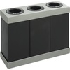 image:imageSafco Trash Can Recycle Bin Combo 28 Gallon Each 3 Bin At Your Disposal Recycling Center BlackGrey