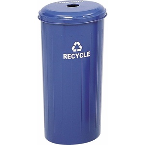 image:imageSafco 9632BU Tall Round Recycling Trash Can 20Gallon Blue