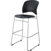 image:imageSafco 6806BL Reve Series Bistro Chair Molded Plastic BackSeat Steel Frame Black