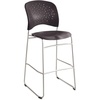 image:imageSafco 6806BL Reve Series Bistro Chair Molded Plastic BackSeat Steel Frame Black