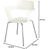 image:imageSafco Bandi Shell Stacking Chair in White Set of 2White