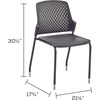 image:imageSafco Next Stacking Chairs Qty 4 White 201 D x 1975 W x 3225 HBlack
