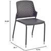 image:imageSafco Next Stacking Chairs Qty 4 White 201 D x 1975 W x 3225 HBlack