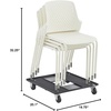image:imageSafco Next Stacking Chairs Qty 4 White 201 D x 1975 W x 3225 HWhite